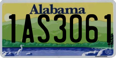 AL license plate 1AS3061