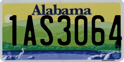 AL license plate 1AS3064