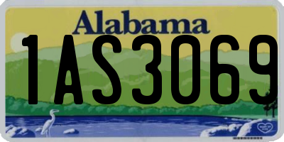 AL license plate 1AS3069
