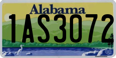 AL license plate 1AS3072