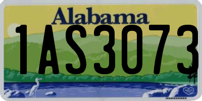 AL license plate 1AS3073
