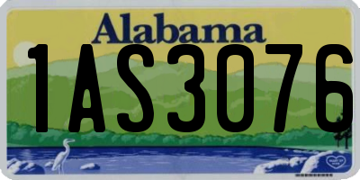 AL license plate 1AS3076