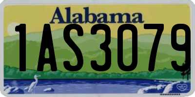 AL license plate 1AS3079