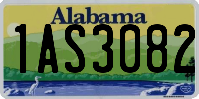 AL license plate 1AS3082