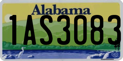 AL license plate 1AS3083