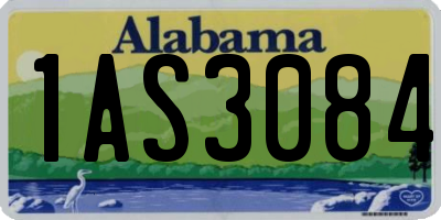 AL license plate 1AS3084