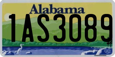 AL license plate 1AS3089