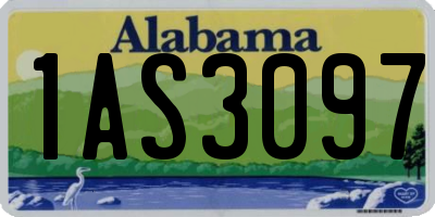 AL license plate 1AS3097