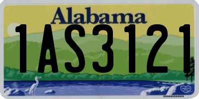 AL license plate 1AS3121