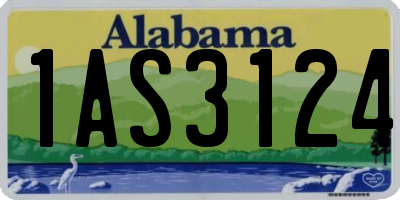 AL license plate 1AS3124