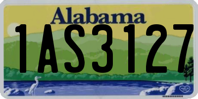 AL license plate 1AS3127
