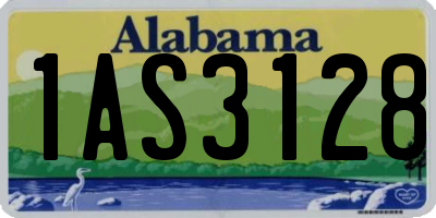 AL license plate 1AS3128