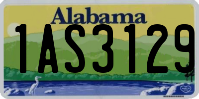 AL license plate 1AS3129