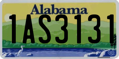 AL license plate 1AS3131