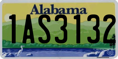 AL license plate 1AS3132