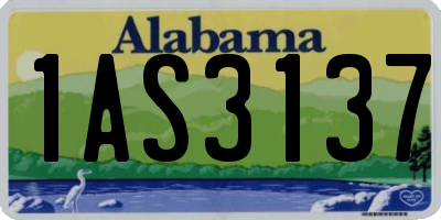 AL license plate 1AS3137