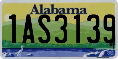 AL license plate 1AS3139