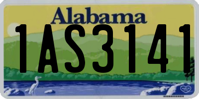 AL license plate 1AS3141