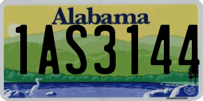 AL license plate 1AS3144
