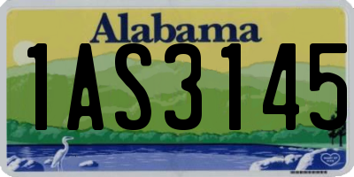 AL license plate 1AS3145