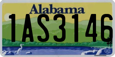 AL license plate 1AS3146