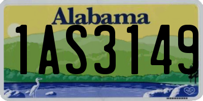 AL license plate 1AS3149