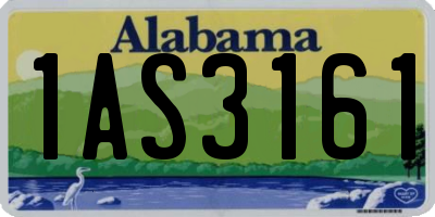AL license plate 1AS3161