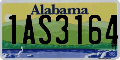 AL license plate 1AS3164