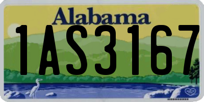 AL license plate 1AS3167