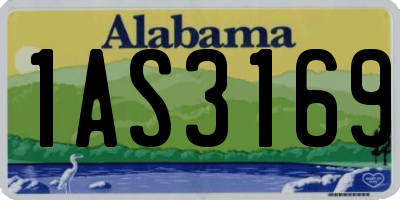AL license plate 1AS3169