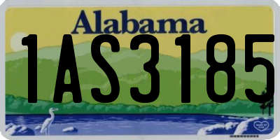 AL license plate 1AS3185