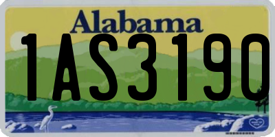 AL license plate 1AS3190