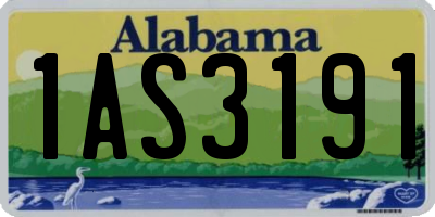 AL license plate 1AS3191