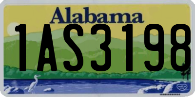 AL license plate 1AS3198