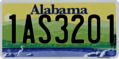 AL license plate 1AS3201