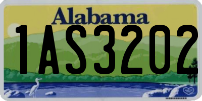 AL license plate 1AS3202