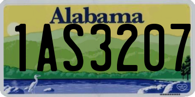 AL license plate 1AS3207