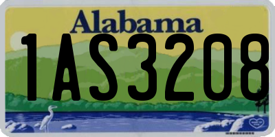 AL license plate 1AS3208