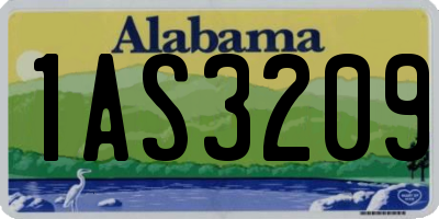 AL license plate 1AS3209