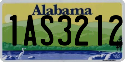 AL license plate 1AS3212