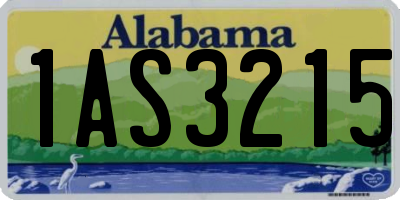 AL license plate 1AS3215