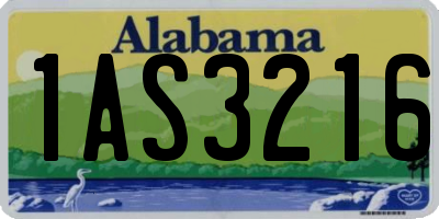 AL license plate 1AS3216