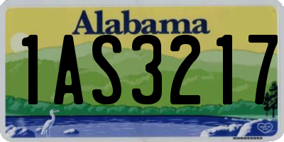 AL license plate 1AS3217