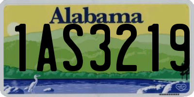 AL license plate 1AS3219