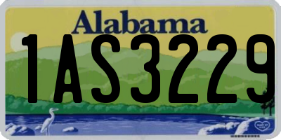 AL license plate 1AS3229