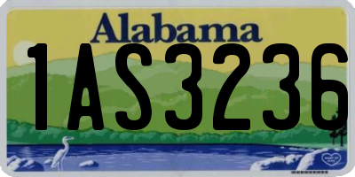 AL license plate 1AS3236