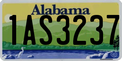 AL license plate 1AS3237