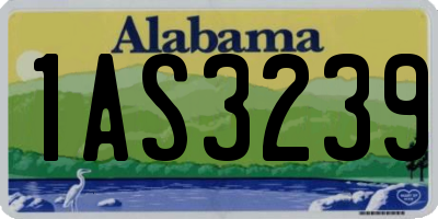 AL license plate 1AS3239