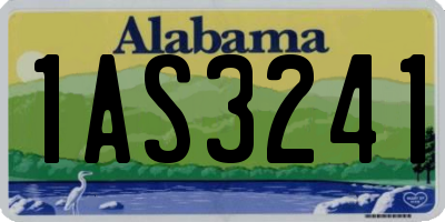 AL license plate 1AS3241