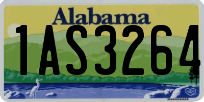 AL license plate 1AS3264